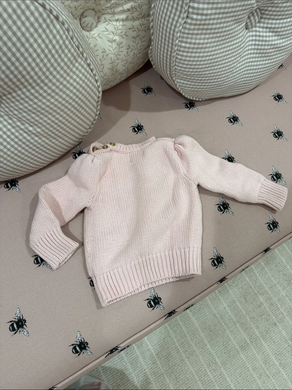 Ralph Lauren Light Pink Kids American Flag Sweater